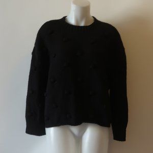 Zara Black Textured Women's Sweater